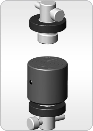 CF5-50M6R Self align compression platen cap. 5kN